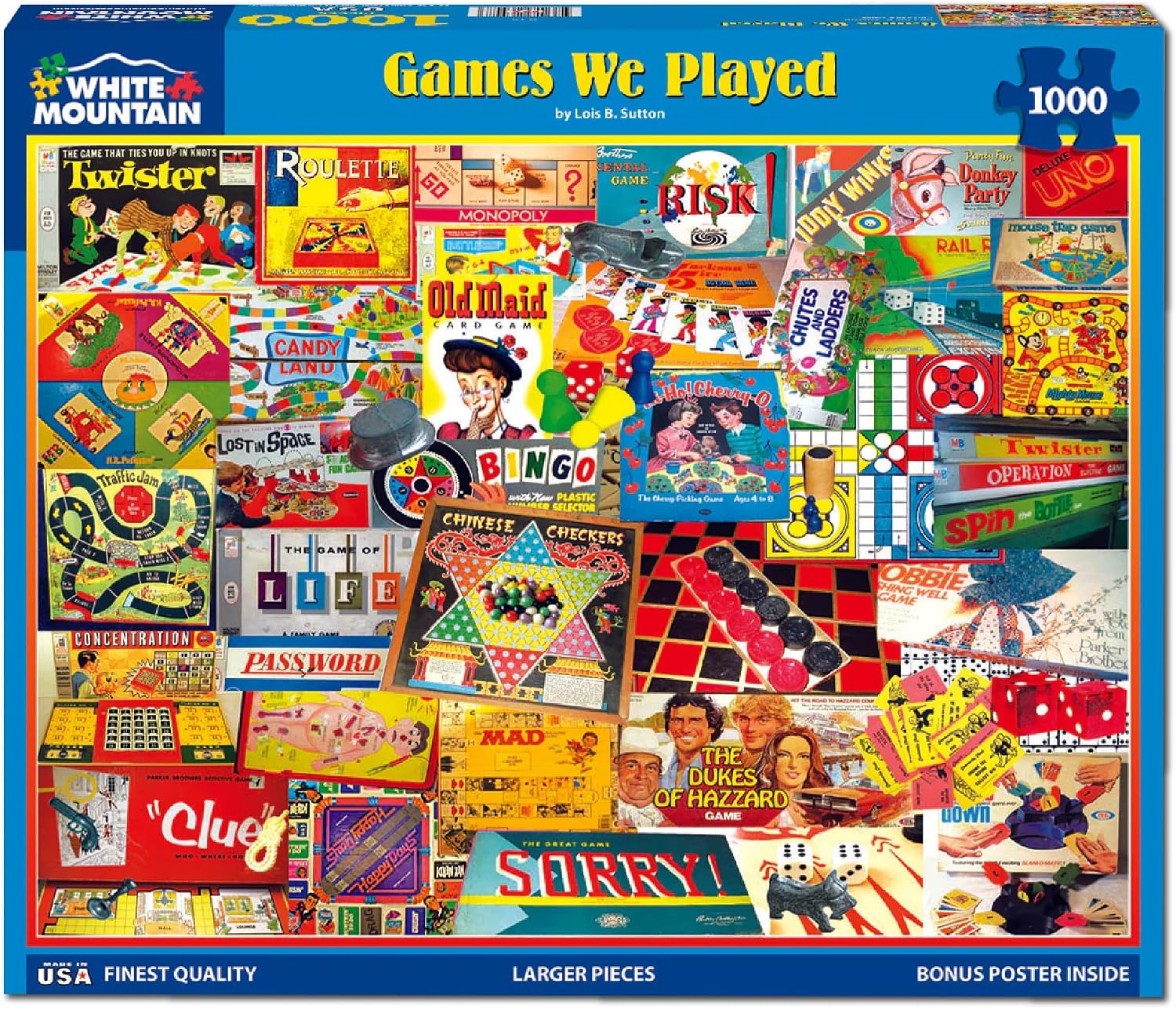 White Mountain 1000 Piece Jigsaw Puzzle, The Games We Played
